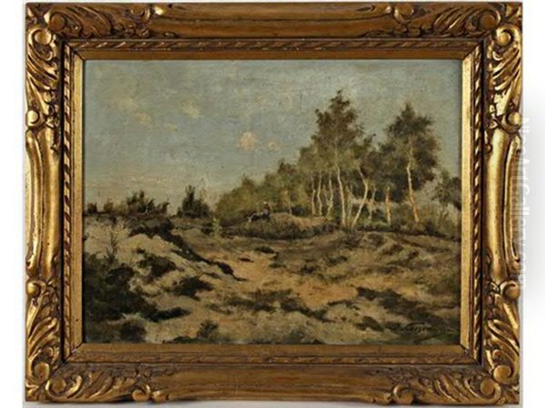 Paysage Avec Vaches Et Paysanne - view 1