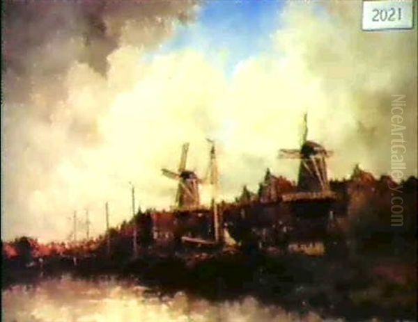 Dutch Canal Scene - view 1