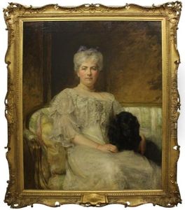 Portrait Of Mrs Geo W. Palmer by Sir Arthur Stockdale Cope