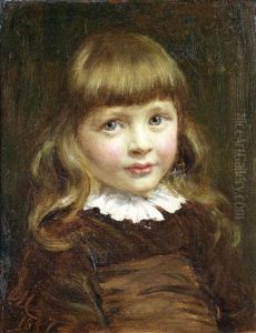 Portrait Of A Young Child by Sir Arthur Stockdale Cope