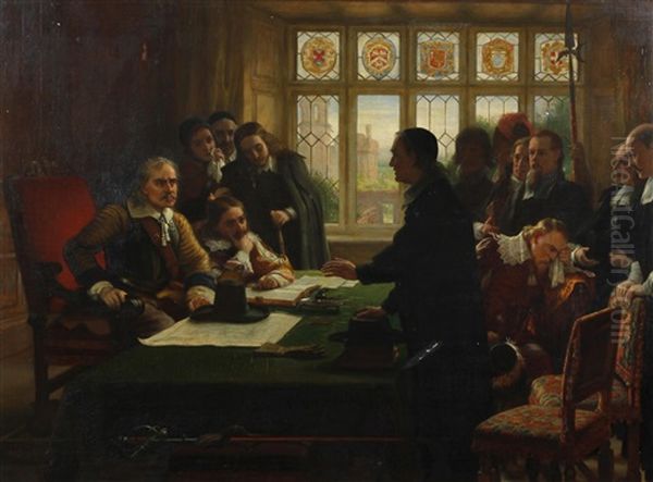 A Deputation Of Ministers And Elders Accompanied By The Dutch Ambassador Petitioning The Lord Protector Cromwell... - view 1