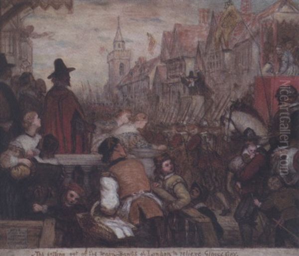 The Setting Out Of The Train Bands Of London To Relieve Gloucester - view 1