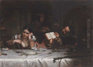Taming The Shrew: The Meat Was Well, If You Were So Contented by Charles West Cope