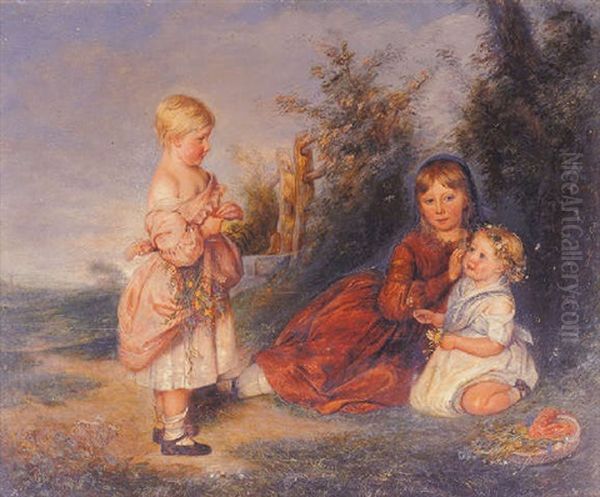 A Portrait Of Margaret, May And Emily Atkinson, Later Mrs. Masters, Mrs. C.h. Cope And Mrs. Sheed - view 1