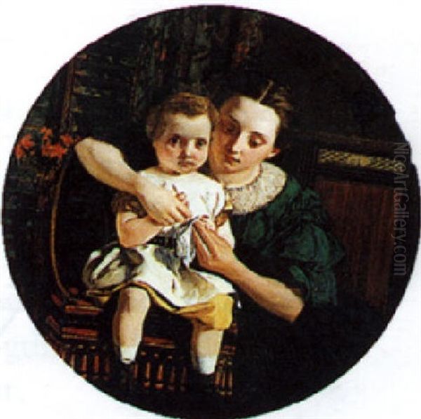 Portrait Of A Mother And Child - view 1