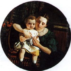 Portrait Of A Mother And Child by Charles West Cope
