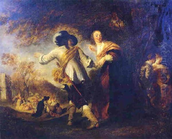 A Garden Party In The Time Of Charles Ii - view 1