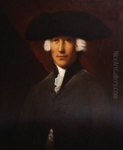 Portrait Of A Gentleman In A Grey Coat Wearing A Tricorn Hat by John Singleton Copley