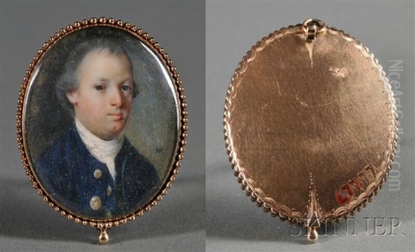 Portrait Miniature Of Adam Babcock (by Henry Pelham) - view 1
