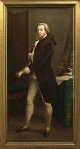 Portrait Of John Adams, Facing Left, Holding A Document by John Singleton Copley