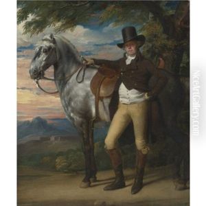 John Wombell Eigre (d. 1795) With A Grey Hunter John Wombell Eigre (d. 1795) With A Grey Hunter