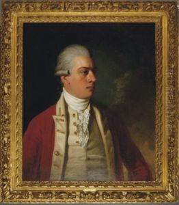 Portrait Of Colonel Everitt Wearing A Red Coat