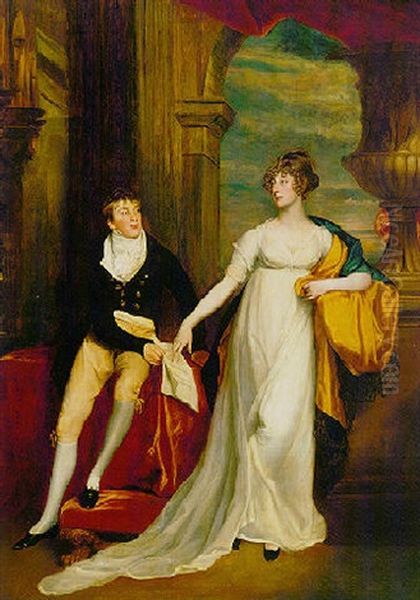 Portrait Of May Montague And Robert Copley, Her Brother - view 1