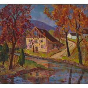 Mill By A Stream by Fern Isabel Coppedge