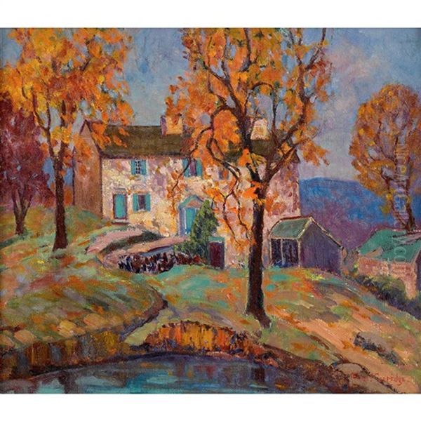 Bucks County Landscape In Autumn - view 1