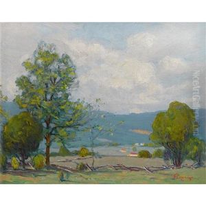 Farms In The Valley by Fern Isabel Coppedge