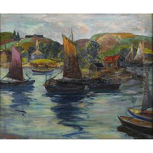 Fishing Boats, Gloucester by Fern Isabel Coppedge