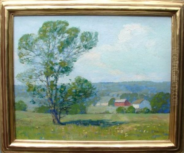 Landscape With Red Barn - view 1