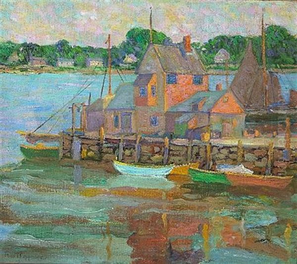 Boats Moored Along The Dock - view 1