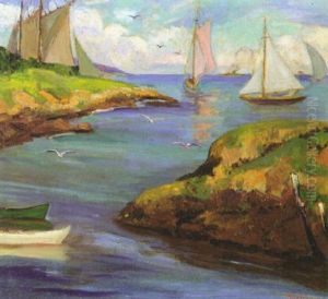 White Sails, Summer by Fern Isabel Coppedge
