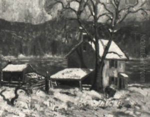 Cottage Along The Delaware River by Fern Isabel Coppedge