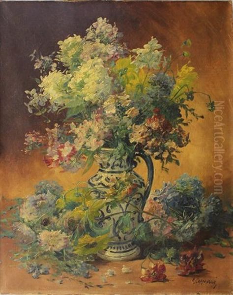 Bouquet De Fleurs Dans Un Pichet - view 1