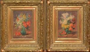 Bouquets De Fleurs by Edmond Van Coppenolle