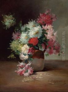 Bouquet Of Dahlia by Edmond Van Coppenolle