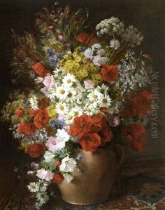 Le Grand Bouquet De Pivoines by Edmond Van Coppenolle
