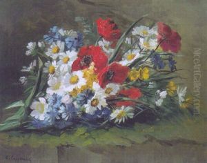 Bouquet Of Flowers by Edmond Van Coppenolle