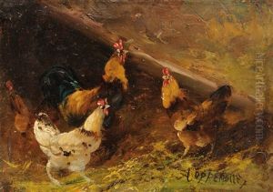 Le Poulailler (pair) by Jacques Van Coppenolle