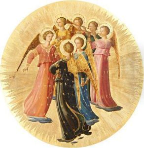 A Choir Of Angels by Fra Angelico (Guido di Pietro)