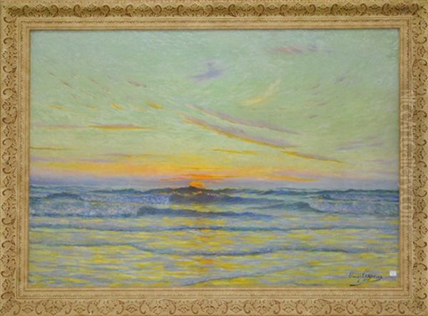 Coucher De Soleil Sur La Mer Du Nord - view 1