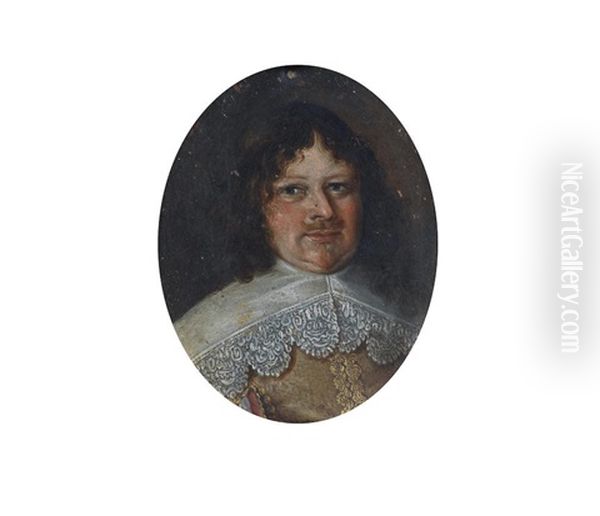 Portrait Of A Gentleman, Bust-length, In A Yellow Coat With A White Lawn Collar - view 1