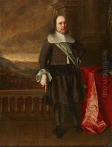Portrait Of A Gentleman In A Panoramic Landscape