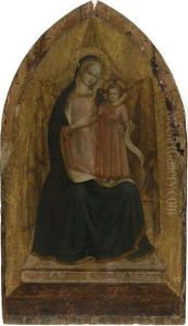 The Madonna And Child Enthroned by Fra Angelico (Guido di Pietro)