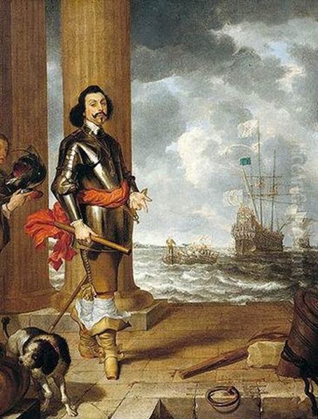 A Portuguese Commander Dressed In Half-armour And A Red Sash And Wearing The Portuguese Military Order Of Christ - view 1
