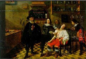 Le Chirurgien Operant Apres Le Duel by Gonzales Coques