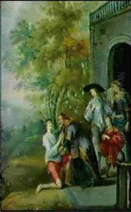 Le Retour Du Fils Prodigue by Gonzales Coques