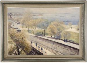 Train Stop Near The Coast by Gail Sherman Corbett
