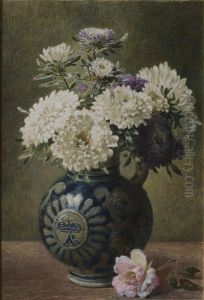 Asters In A Vase by Helen Cordelia Coleman Angell