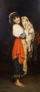 Young Woman With Child by Charles Corbineau