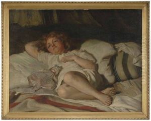 Child Resting With Doll by Charles Corbineau