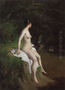 La Baigneuse Et Les Cygnes