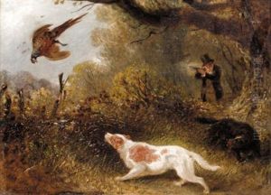 Hunting Scenes (pair) by Aster R. C. Corbould