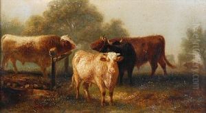 Cattle In A Pastoral Landscape Cattle In A Pastoral Landscape