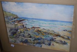 View Of Fistral Bay by Maud Angell