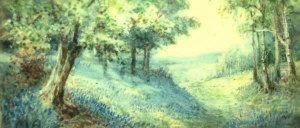 British, Fl.1888-- "bluebells" by Maud Angell