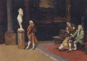 A Visit To The Prado Museum by Ricardo (Federico) Corchon y Diaque