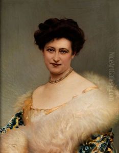 Bildnis Einer Dame Der Grossburgerlichen Gesellschaft by Vittorio Matteo Corcos